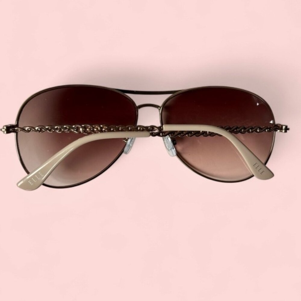 ELLE rose gold aviator women’s sunglasses cat 2 100% UV protection